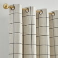 thumbnail image 2 of Threadmade Brighton Grommet Window Curtain Panel, Black - 52"W x 84"L, 2 of 4