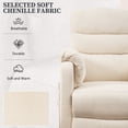 thumbnail image 5 of Power Recliner Chair, Holaki Electric Power Recliner with Side Pocket and Remote, Modern Chenille Fabric Recliner Chairs for Adults, Small Recliner for Small Space Nursery Living Room, Beige, 5 of 9