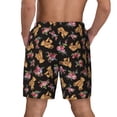 thumbnail image 4 of Daiia Rose Flower Bear Mens Swim Trunks Swim Shorts Quick Dry Swim Shorts with Mesh Lining Pockets-Medium, 4 of 9