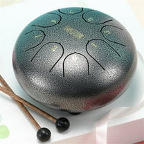 Christmas Gifts Liweisiy 6Inch 8 Notes Handpan Tongue Drum C Finger Picks Alloy Steel Tongue Drum D2820 Silver