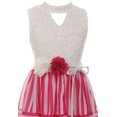thumbnail image 3 of Big Girl Sleeveless Foral Lace Chiffon Birthday Flower Girl Dress USA Fuchsia 8 JKS 2111 BNY Corner, 3 of 4