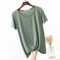 thumbnail image 2 of Shirts for Women Summer Spring Tops Short Sleeve Oversized Tshirts Fashion Basic Casual Tee Clothes 2025 Trendy, 2 of 7