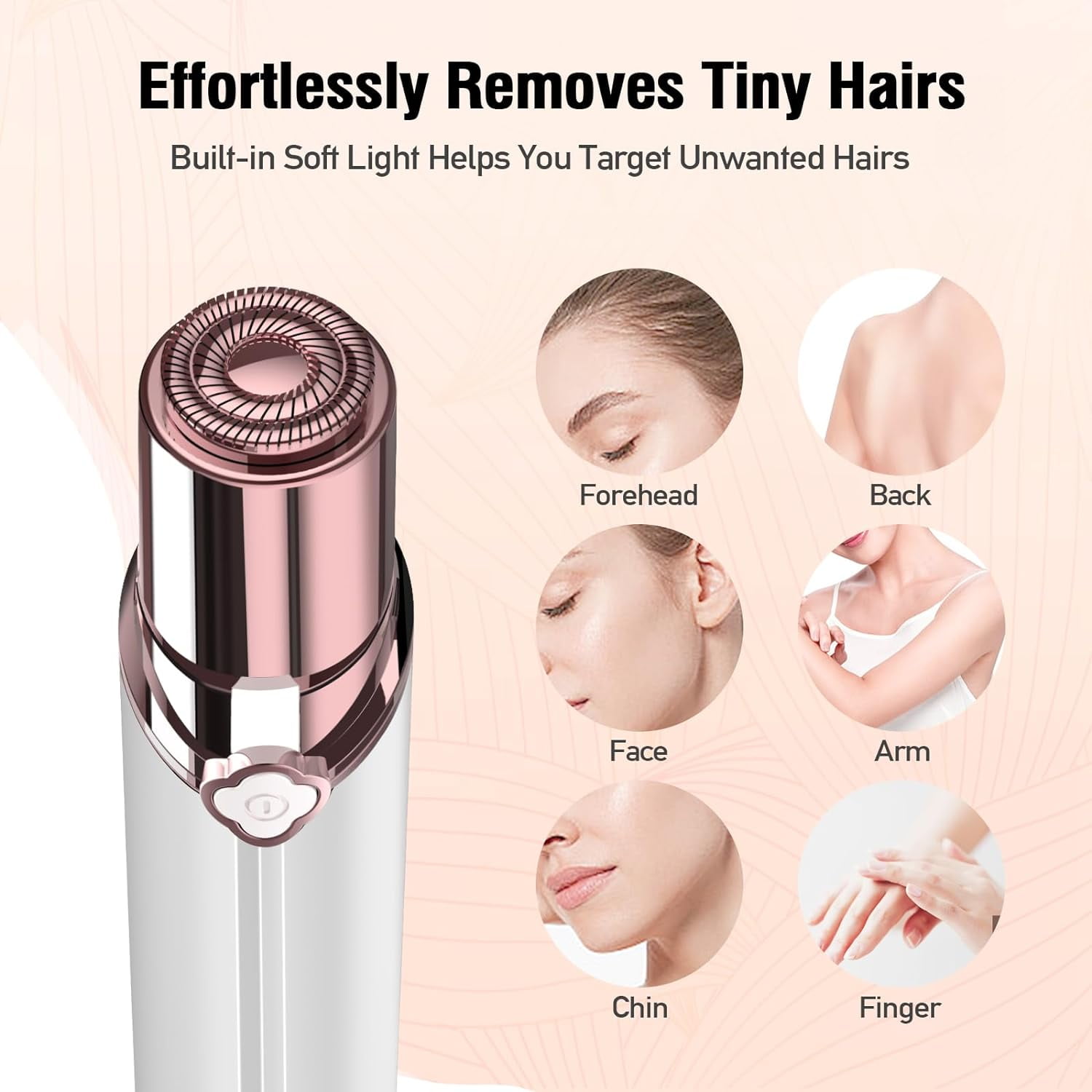 Facial Hair Removal for Women, SEIHAI Hair Removal Device, Face Razors for Women, Personal Care Products/Facial Hair Remover for Face, Lip, Chin, Included 4 x Replacement Heads