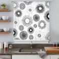 thumbnail image 5 of Geometric Black Sheer Curtains 72 Inches Long, Abstract Grey White Boho Circle Dot Light Filering Curtains, Breathable Simi Curtain Privacy Drapes for Living Room Bedroom Lightweight Window Treatment, 5 of 9