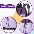 thumbnail image 5 of GARENDE Drawstring Backpack Badminton Backpack Daypack Professional Tennis Racket Bag Racquet Carrying Bag for Pickleball Gym Fitness Pink Purple, 5 of 6