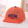 thumbnail image 2 of Baseball Hats for Boys Quick DryOrange Baseball Hat Breathable Mesh Toddler Boy Hat 1-4 Years, 2 of 4