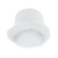 thumbnail image 2 of Luowei Christmas Soft Pullover Hat, White Winter Thermal Christmas Caps, Fuzzy Bucket Hat Fashion Warm Winter Hat Fluffy Furry Plush Faux Hats Fishing Hat Bucket Hats for Women 2024, One Size, 2 of 8