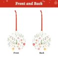 thumbnail image 2 of Pofeuu Wildflower Watercolor 2 Print Christmas Decorations Christmas Ornaments Round Acrylic Flat Hanging Pendant Xmas Hanging Decoration-Round Shape, 2 of 7