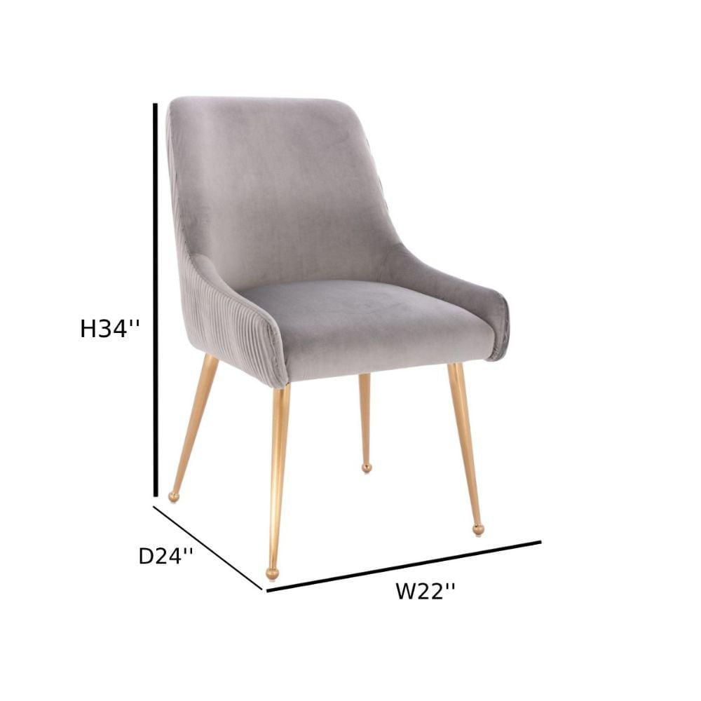 Take Me Home Henry III Dining Chair Set of 2 – Elegant Velvet Dining Accent Chairs for Perfect for Modern Dining Spaces