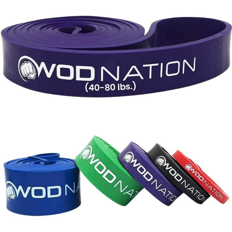 WOD Nation Pull Up Assistance Band for Exercise Stretch Serious Fitness Purple Walmart