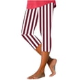 thumbnail image 2 of LSLJS Pantalons de Yoga Ajustés à Rayures Taille Haute pour Femmes, Vêtements d'Été, 2 of 6