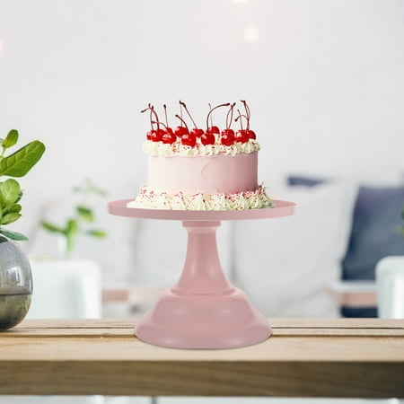 

WHAMVOX Display Iron Cake Stand Party Decoration Decorative Cake Support 20X20X13CM Pink