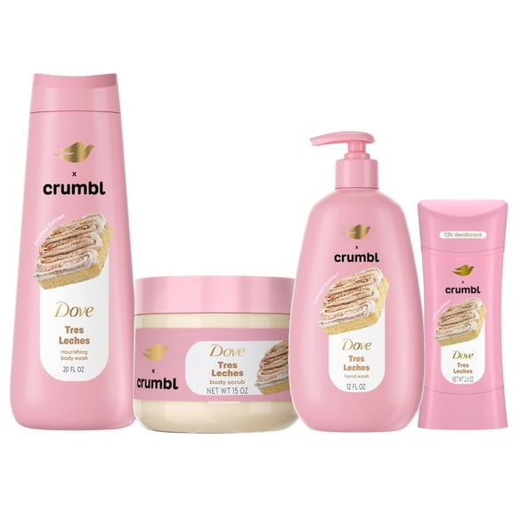Dove Crumbl Tres Leches Self-Care Bundle, 4 Count