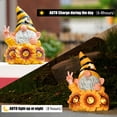 thumbnail image 6 of Joint Honglin Garden Gnome 8.6 inch Garden Statue Led Lights, 6 of 7