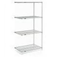 thumbnail image 4 of Nexel Wire Shelving Add-On, Poly-Z-Brite, 30"W X 18"D X 74"H, 4 of 4