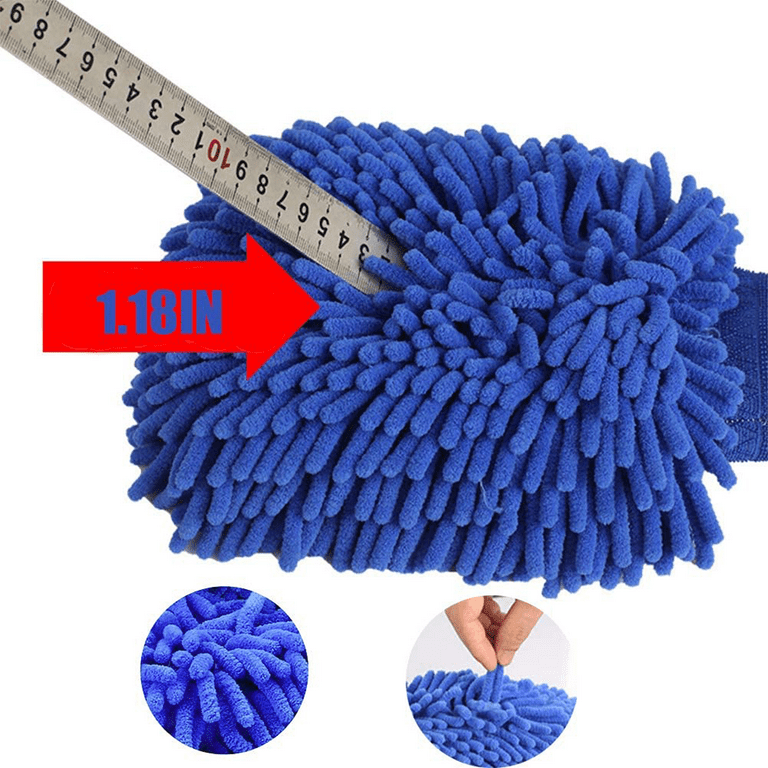 ViveComb Car Wash Mitt, Microfiber Wash Mitt for Car, Cleaning Mitts Tools  Premium Chenille Scratch-Free Car Washing Gloves, Car Wash Kit Accessories