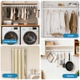 thumbnail image 6 of MaKefeile Shower Curtain Rod 61-70 Inch Adjustable Metal Spring Tension Rod No Drill Curtain Rods for Window Bathroom Kitchen,White, 6 of 11