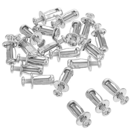 Homoyoyo 20Pcs Plasterboard Fixing Anchors Metal Expansion Bolts for Reliable Door Support