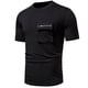 thumbnail image 1 of pstuiky Camisa de manga corta para hombre, Camisas de verano para hombre, de color liso, ajustadas, con bolsillos, de manga corta y cuello redondo camisetas de hombre xl, 1 of 9