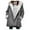 Gray, variant on Womens Plus Size Winter Coats Warm Sherpa Fleece Lined Jackets Hooded Parka Faux Long Sleeve Coat Outerwear with Pockets(4X-Large,Gray)