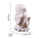 thumbnail image 3 of Fiudx Buda de Arenisca de Arena Blanca, Maitreya Sonriente, Artesanía de Resina, Decoración Relajante para Oficina, Figura para Aliviar El Estrés, Regalo Espiritual para La Familia, para Escritorio o, 3 of 6