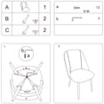 thumbnail image 5 of Velvet Dining Chairs with Black Metal Legs for Living Room, Set of 2, Grey, 5 of 12