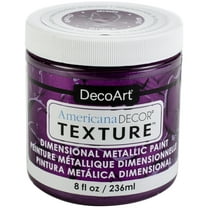 DecoArt American Decor Texture Paint - Plum Metallic, 8 oz