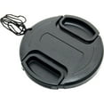 thumbnail image 1 of JJC 62mm Snap in Lens Cap with Keeper Leash - Black, 1 of 4