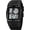 P Black, variant on Men's Rectangle Dial Sports Wrist Watches with 7 Colors Optional LED Backlight Multifunctional Alarm Stopwatch 12/24H Rubber Strap Watch