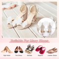 thumbnail image 4 of 2-Pack Bow Shoe Clips, Satin Elegant Detachable Buckle Bridal Heels Accessories with Pearl Rhinestone for Wedding, 4 of 5