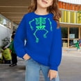 thumbnail image 2 of Mercatoo Toddler Boys Girls Halloween Crewneck Long Sleeve Graphic Printed Sweatshirt Loose Warm Pullover Shirt, 2 of 6