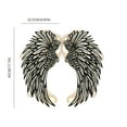 thumbnail image 3 of BNNG Pair Angel Wings Metal Wall Art with Led Lights 2024 New Angle Wings Wall Art Sculpture Decor Cool 3D Shadow, Easy to Hang for Bedroom Living Room Office, 3 of 8