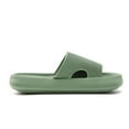 thumbnail image 2 of MIZOK Slippers for Women Men Pillow Slippers Cloud Sandals Comfy Slides Cushion Non Slip Green, 2 of 6