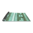 thumbnail image 2 of Ahgly Company Indoor Square Abstract Light Blue Modern Area Rugs, 8' Square, 2 of 4