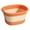 Orange, variant on Binwennn Foot Bath Collapsible Feet Soaking Tub Feet Soaking Tub With Massage Acupoints Use Collapsible Bucket Foldable Foot Soak Tub For Home Hotel Travel Spa Camping Soaking Produce Containers for