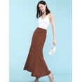 thumbnail image 5 of Made by Johnny Women's Fold-Over Maxi Skirt L RUST, 5 of 6