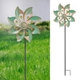thumbnail image 5 of BNNG Garden Metal Flower Wind Spinners Outdoor, Kinetic Wind Sculptures & Spinners for Yard Lawn Patio Decorations, Outdoor Weather-Resistant Art, 37.4 inches, 5 of 5