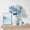 Blue, variant on Japceit Handmade Knitted Rose Flower Stem Crochet Wool Yarn Bouquet Calla Lily Faux Plant for Home Vase Decoration Gift