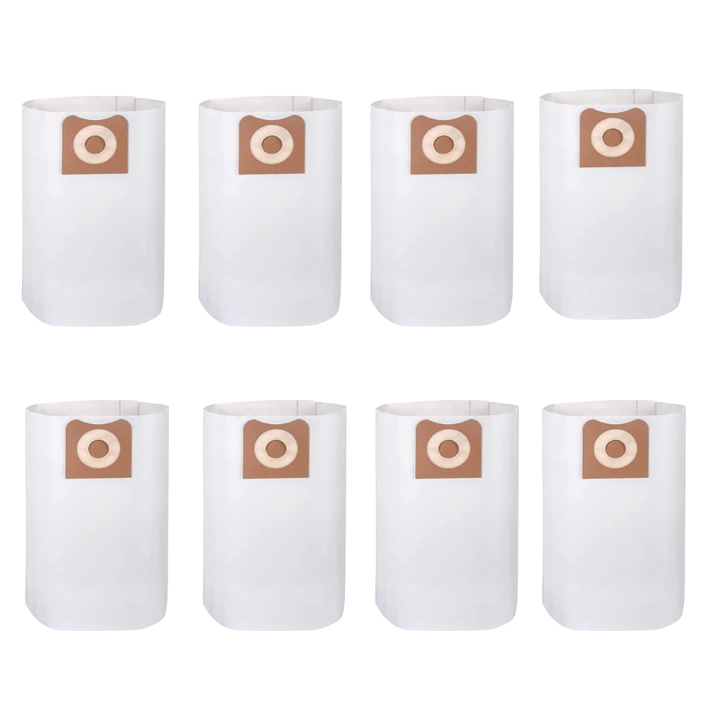 8 Pack Shop Vac Bags Vacuum Cleaner Dust Collector Bag Compatible For