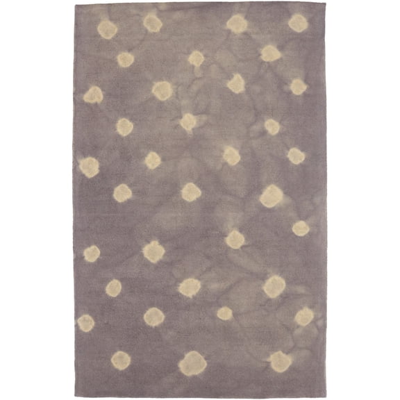 Mauve Tie-Dye 5X8 Hand-Tufted Modern Rug