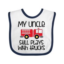 Inktastic Uncle Firefighter for Nephew Boys or Girls Baby Bib