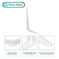 thumbnail image 4 of Soportes en L de metal Uxcell, soportes de estante flotante de hierro, soportes de ángulo de pared, refuerzo de esquina, juego de 4, blanco, 8 x 6 pulgadas, 4 of 7
