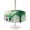 Green, White, Sage, variant on Outdoor Tablecloth with Umbrella Hole for Patio/Picnic/Party/Camping, Football Waterproof Table Cloth Round Cover Washable, Green Player Silhouette Soccer Sports Rustic (Dia 54")