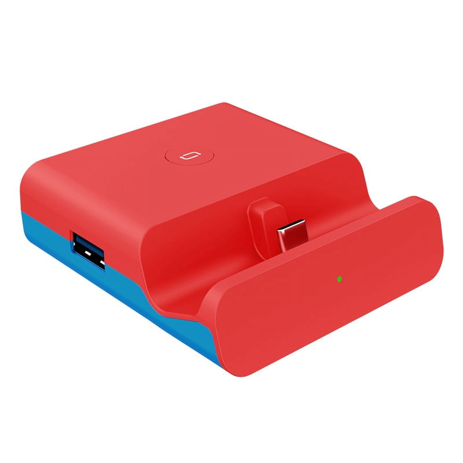 6317 Pour Nintendo Switch 1x USB 3.0 + 2x USB 2.0 Mini Mini HD Video  Convantion Dock Avec Ventilateur de Refroidissement