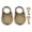 Bronze Color, variant on Cute Bear Shaped Padlocks with Key Zinc Alloy Mini Safety Locker Locks 1.5 x 1.2 in / 38 x 30mm