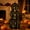 A, variant on Halloween Stacked Metal Pumpkin Light Decor, Light-Up Triple Tower Pumpkin Lantern with Dancing Skeleton Cutouts, Pumpkin Lantern Tabletop Ornament, 11.8*3.9inch