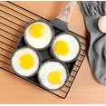 thumbnail image 4 of 4-hole pancake pan small fried egg breakfast pancake pan 22.7 x 18.9 x 4.1 cm, 4 of 5