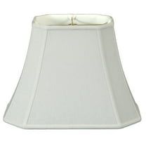 Royal Designs 16" Rectangle Cut Corner Lamp Shade Linen White