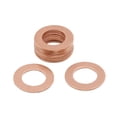 thumbnail image 1 of Unique Bargains 12mm Inner Dia Copper Crush Washers Flat Car Sealing Gaskets Plate Rings 10pcs, 1 of 3
