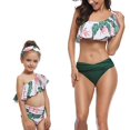 thumbnail image 3 of Mommy and Me Swimwear 2 Pieces Bikini Set Family Matching Swimsuit High Waisted Bikini Set Girls Swimwear, 3 of 6